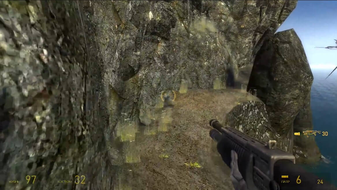 Half-Life 2 Lost Coast - геймплей игры Windows